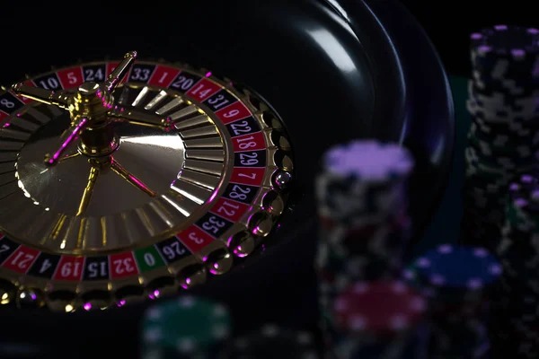 Tampilan meja Roulette Amerika di studio dealer langsung dapursuhu